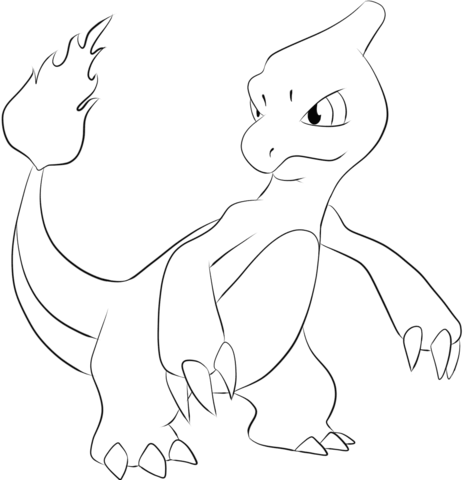 Charmeleon Coloring page