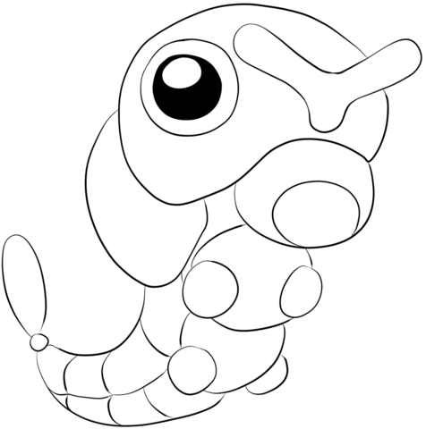 Caterpie Coloring page