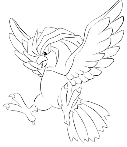 Pidgeotto Coloring page