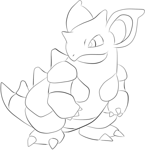 Nidoqueen Coloring page