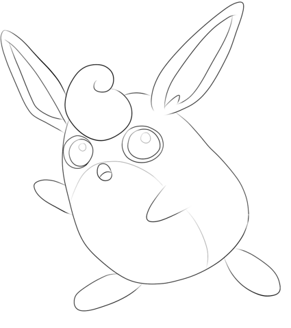Wigglytuff Coloring page