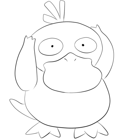 Psyduck Coloring page