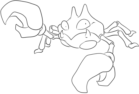 Krabby Coloring page
