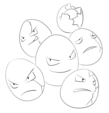 Exeggcute Coloring page