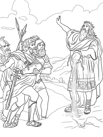 David and His Mighty Men Coloring page