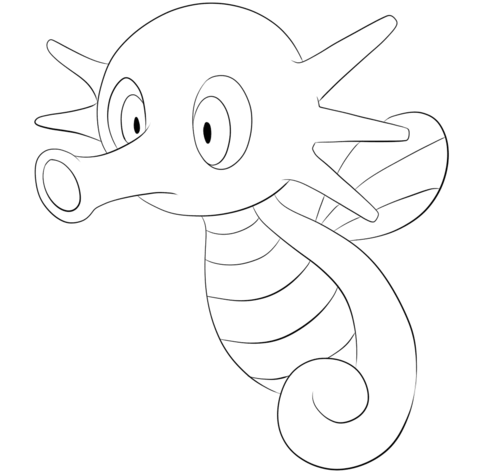 Horsea Coloring page