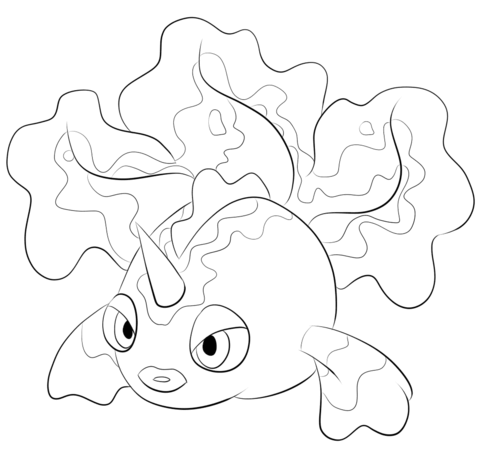 Goldeen Coloring page