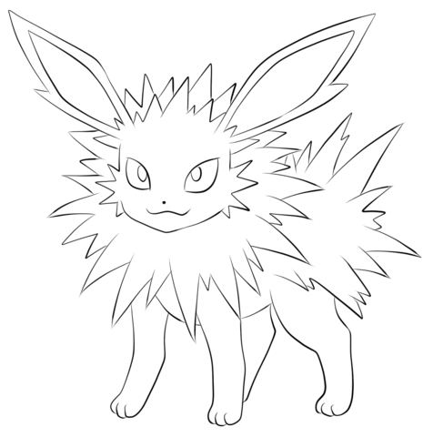 Jolteon Coloring page