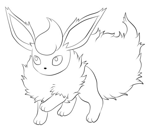 Flareon Coloring page