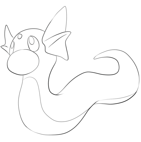 Dratini Coloring page