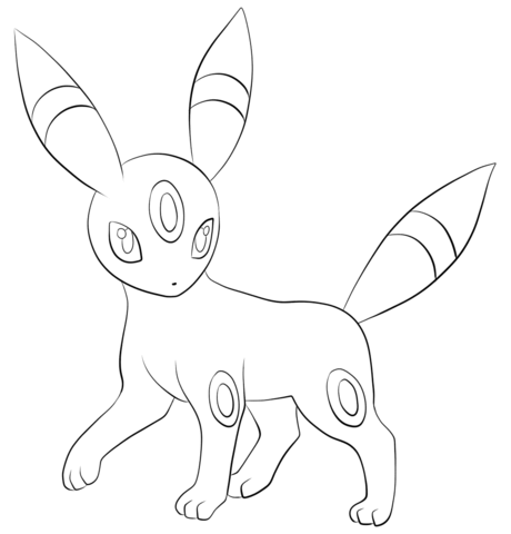 Umbreon Coloring page