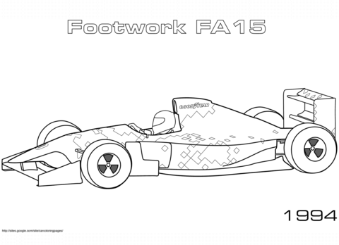 1994 Footwork FA 15 Coloring page