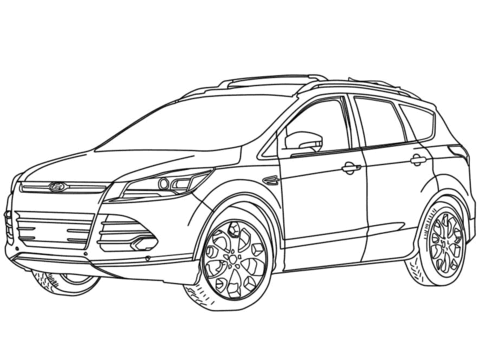 2014 Ford Escape Coloring page
