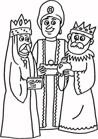 3 Kings  Coloring page