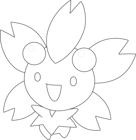 Cherrim in Sunny Form Coloring page