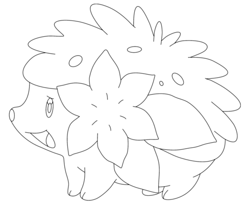 Shaymin in Land Form Coloring page
