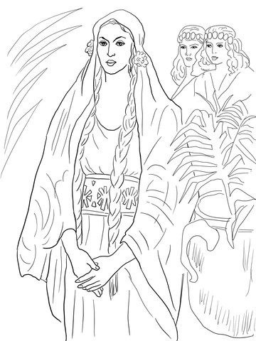 Esther the Queen Coloring page