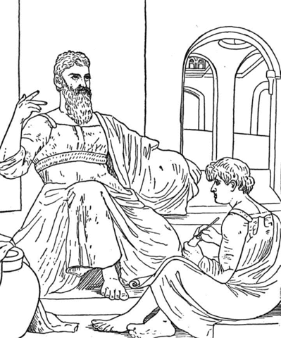 Jeremiah and Baruch Coloring page