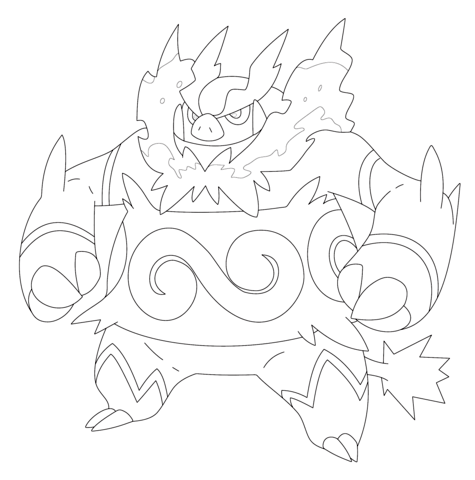 Emboar Coloring page