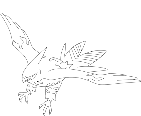 Talonflame Coloring page