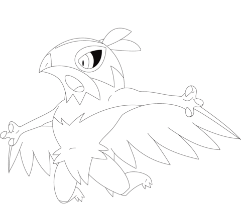 Hawlucha Coloring page