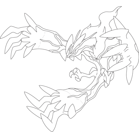 Yveltal Coloring page