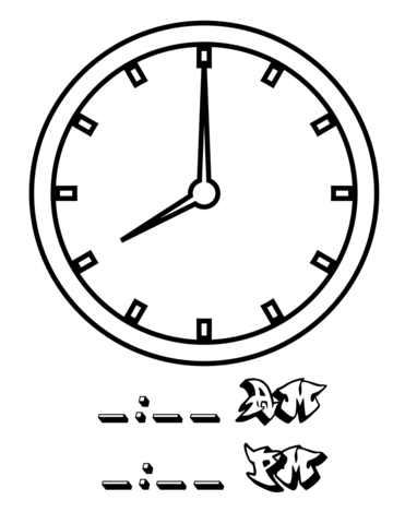 Eight Hours Coloring page