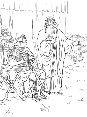 Saul Disobeys God Coloring page