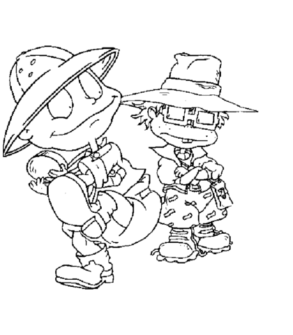 Adventures Of Tommy And Chuckie  Coloring page