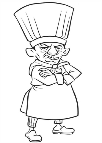 Angry Skinner  Coloring page