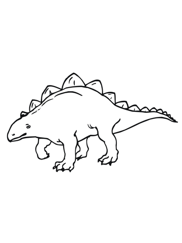 Ankylosaurus Dinosaur Coloring page