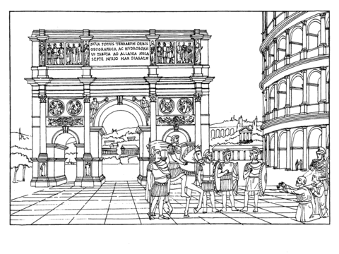 Arch Of Constantine  Coloring page