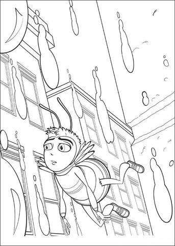 Barry Under The Rain  Coloring page