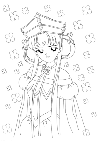 Beauty of Sailor moon Coloring page