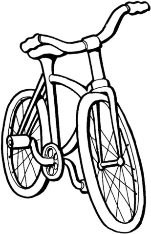 Bike For Kids  Coloring page