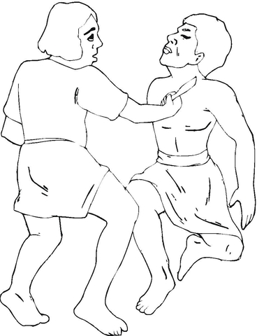 Cain and Abel Coloring page