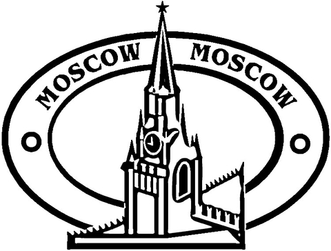 Moscow is the Capital Of Russia  Coloring page