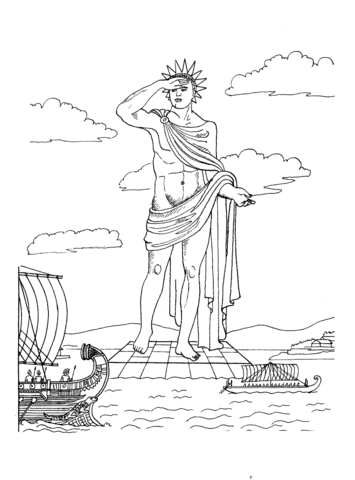 Colossus Of Rhodes  Coloring page