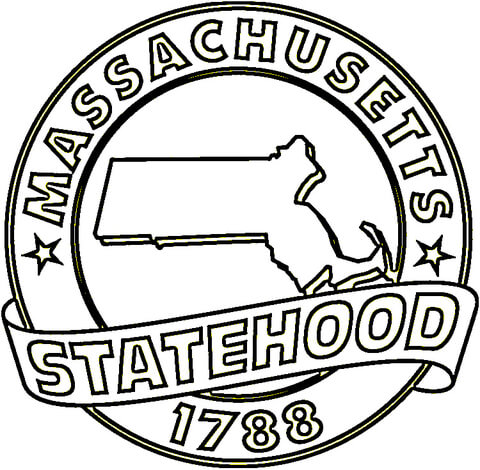 Commonwealth Of Massachusetts  Coloring page