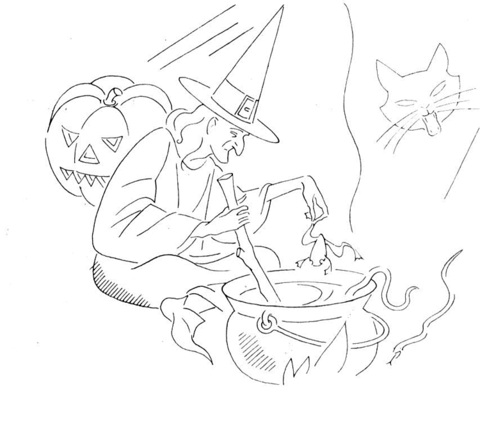 Cooking Poison  Coloring page
