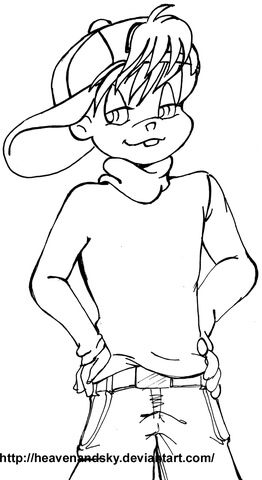 Dr from Alvin and the Chipmunks Coloring page