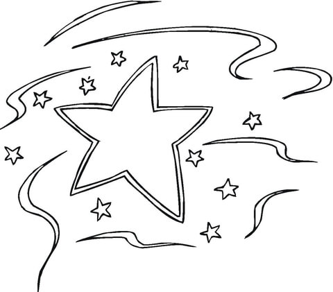 Decoration Star  Coloring page