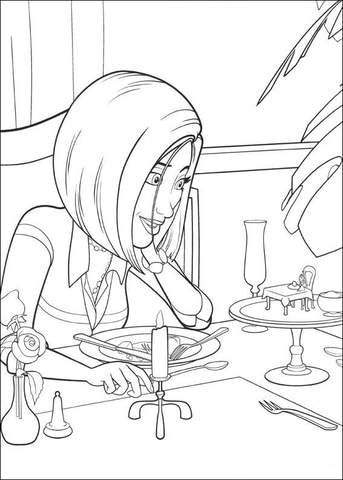 Vanessa Bloome dining Coloring page