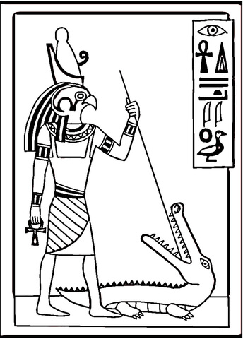 Egyptian Drawing  Coloring page