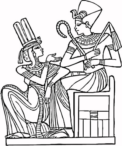 Egyptian Pharaohs  Coloring page