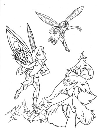 Escaping From Hawk  Coloring page