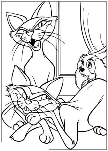 Evil Si And Am  Coloring page