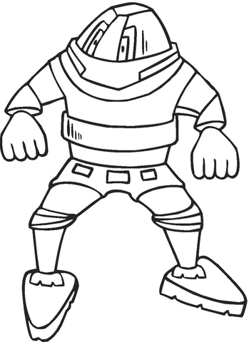 Fighting Robot  Coloring page