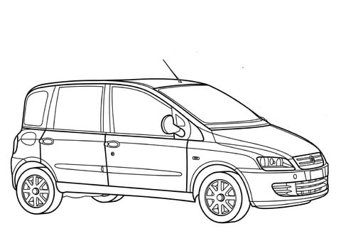 Fiat Multipla  Coloring page