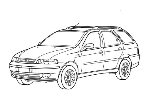 Fiat Palio  Coloring page